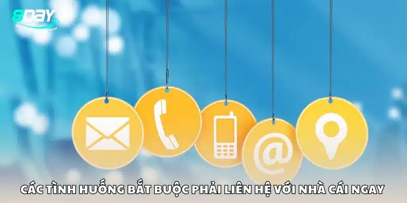 Các tình huống bắt buộc phải liên hệ với nhà cái ngay